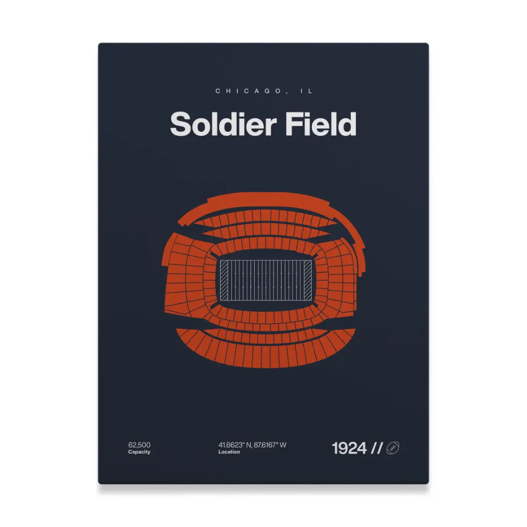 Chicago Football Stadium Bold