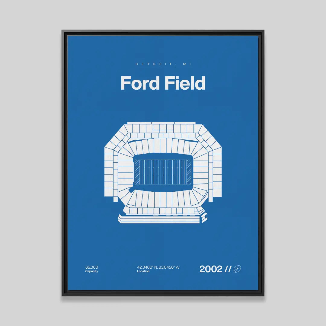 Detroit Football Stadium Bold