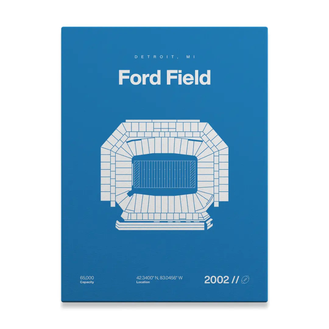 Detroit Football Stadium Bold