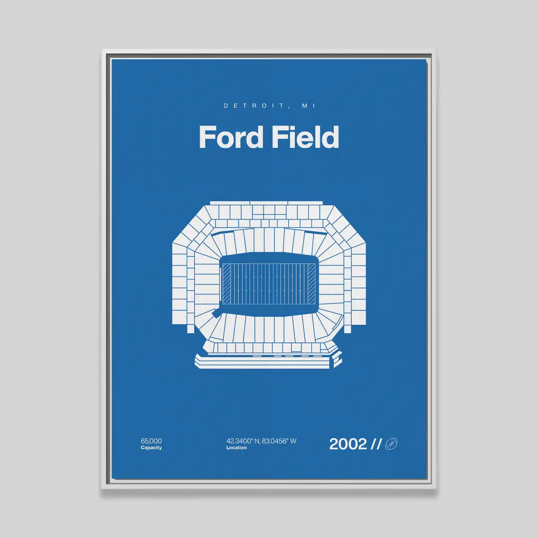 Detroit Football Stadium Bold