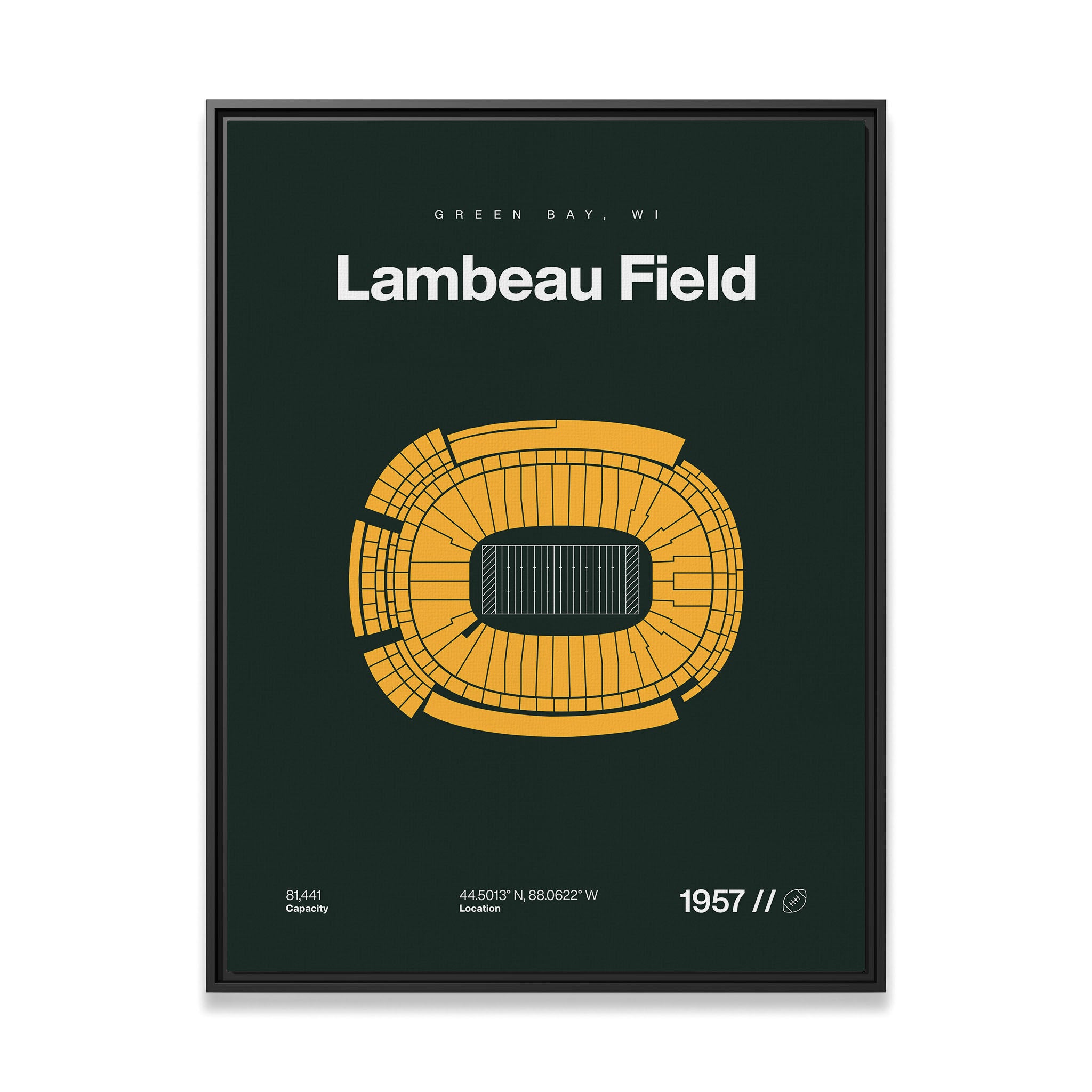 Green Bay Football Stadium Bold