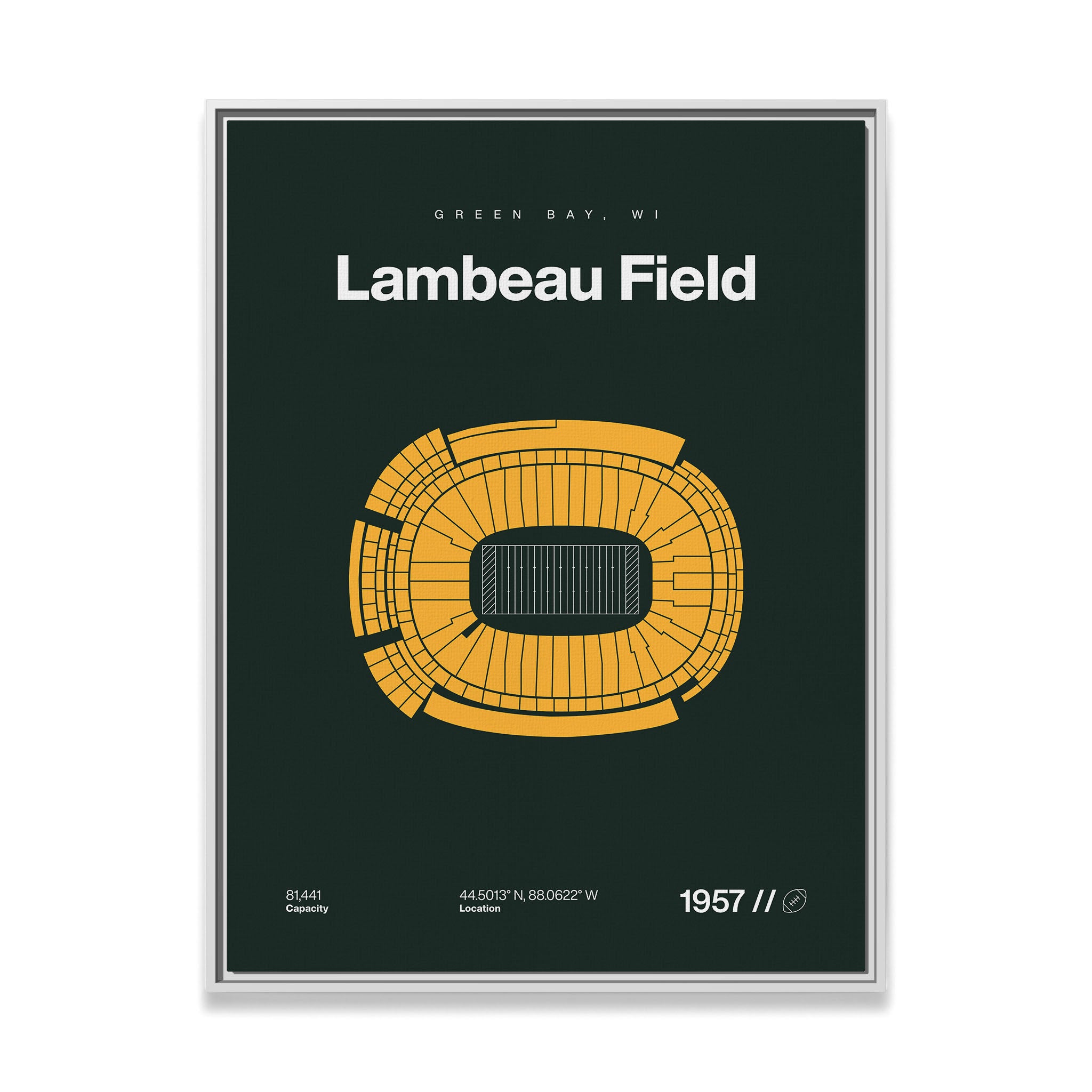 Green Bay Football Stadium Bold