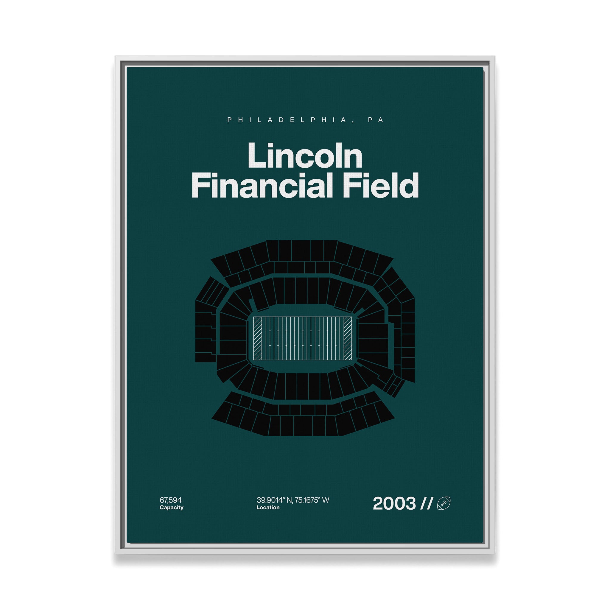 Philadelphia Football Stadium Bold