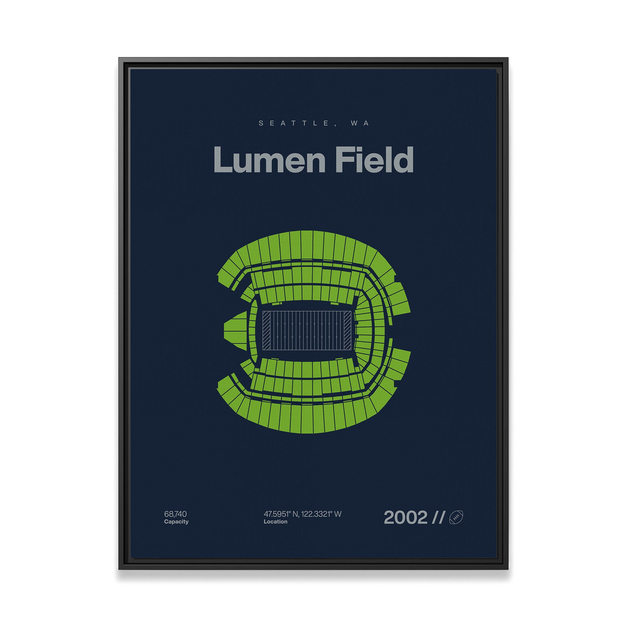 Seattle Football Stadium Bold