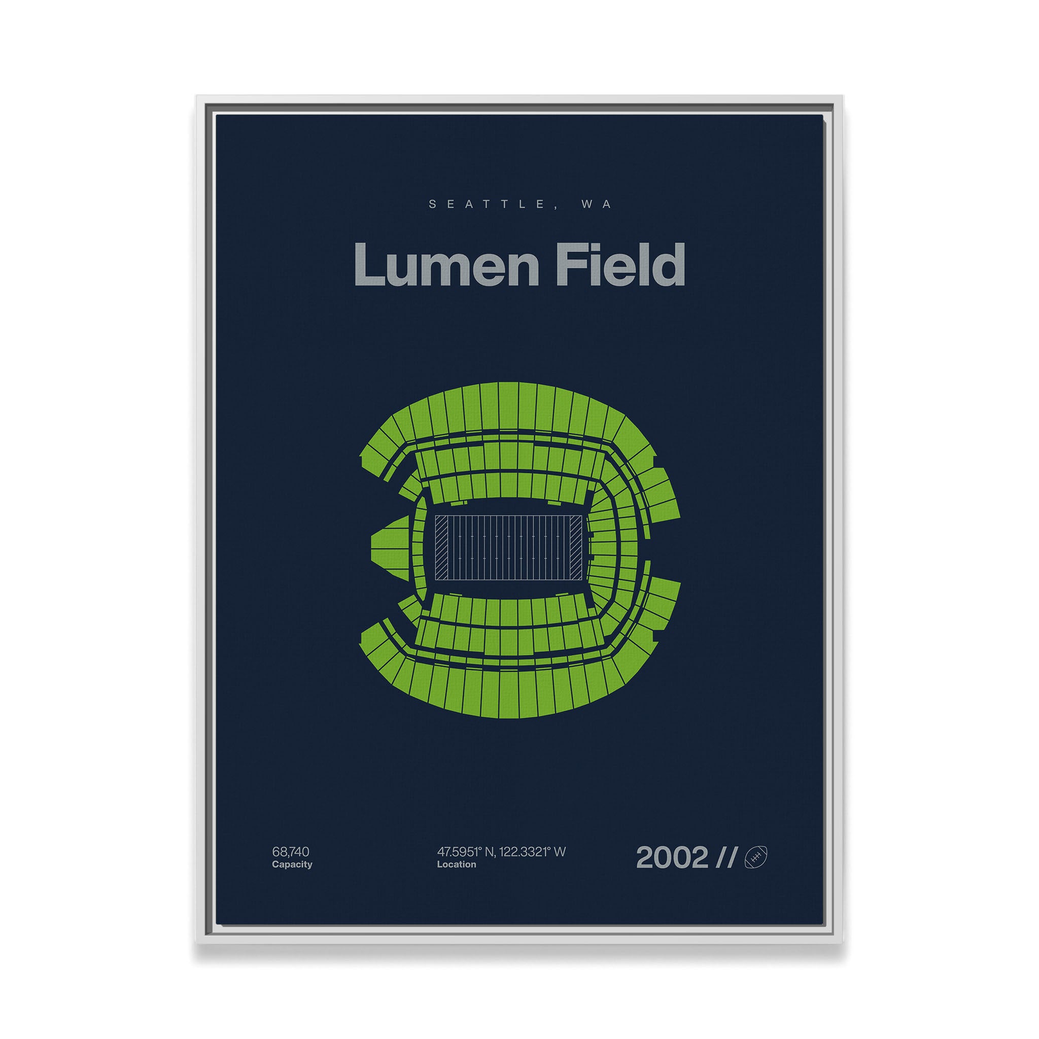 Seattle Football Stadium Bold