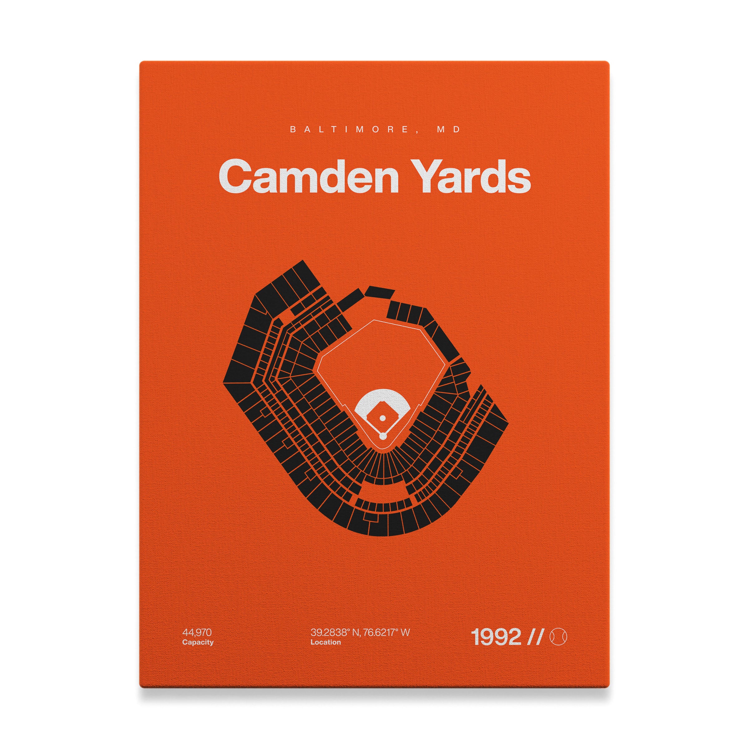 Baltimore Baseball Stadium Bold