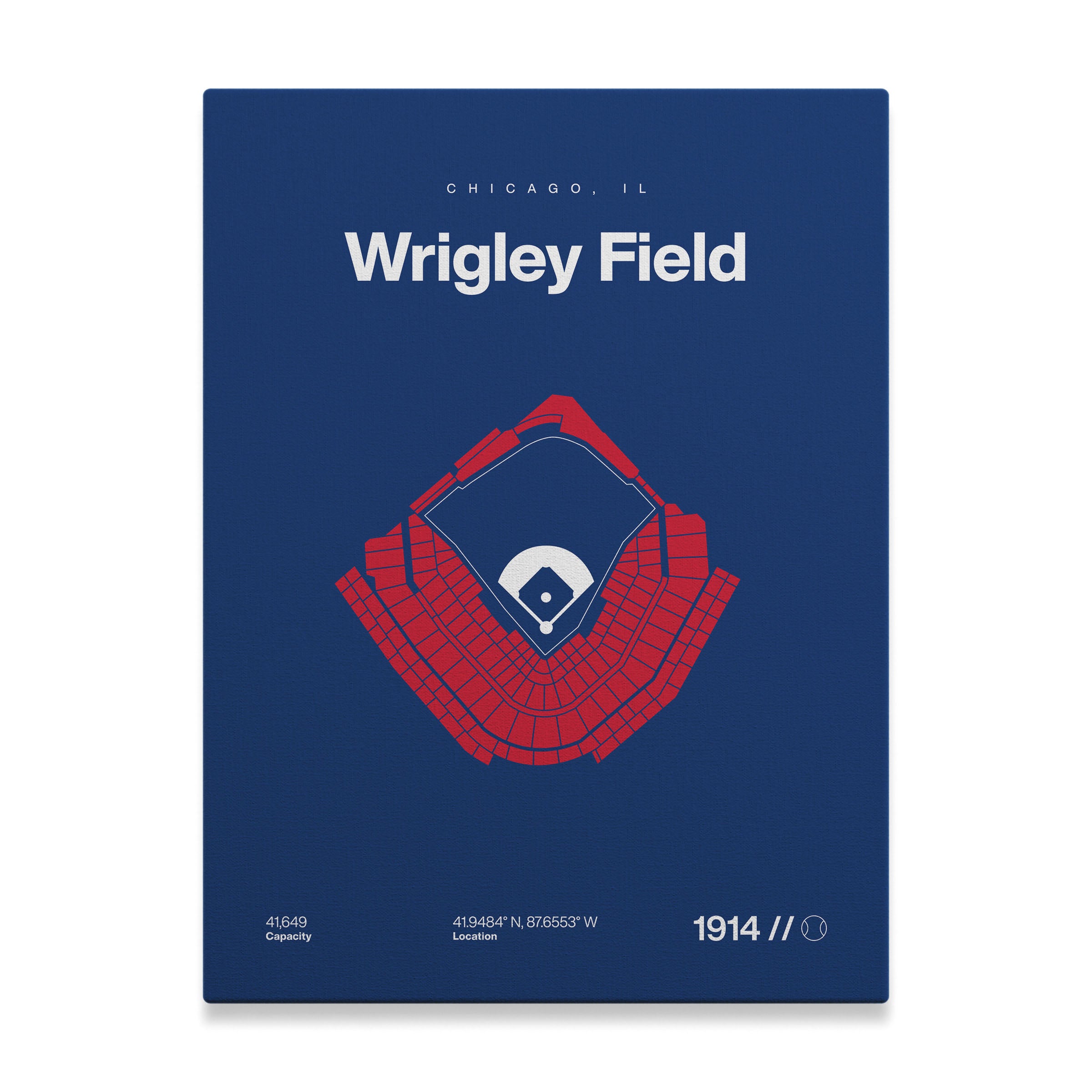 Chicago Baseball Stadium Bold