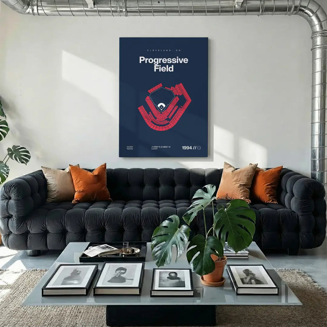 Cleveland Baseball Stadium Bold