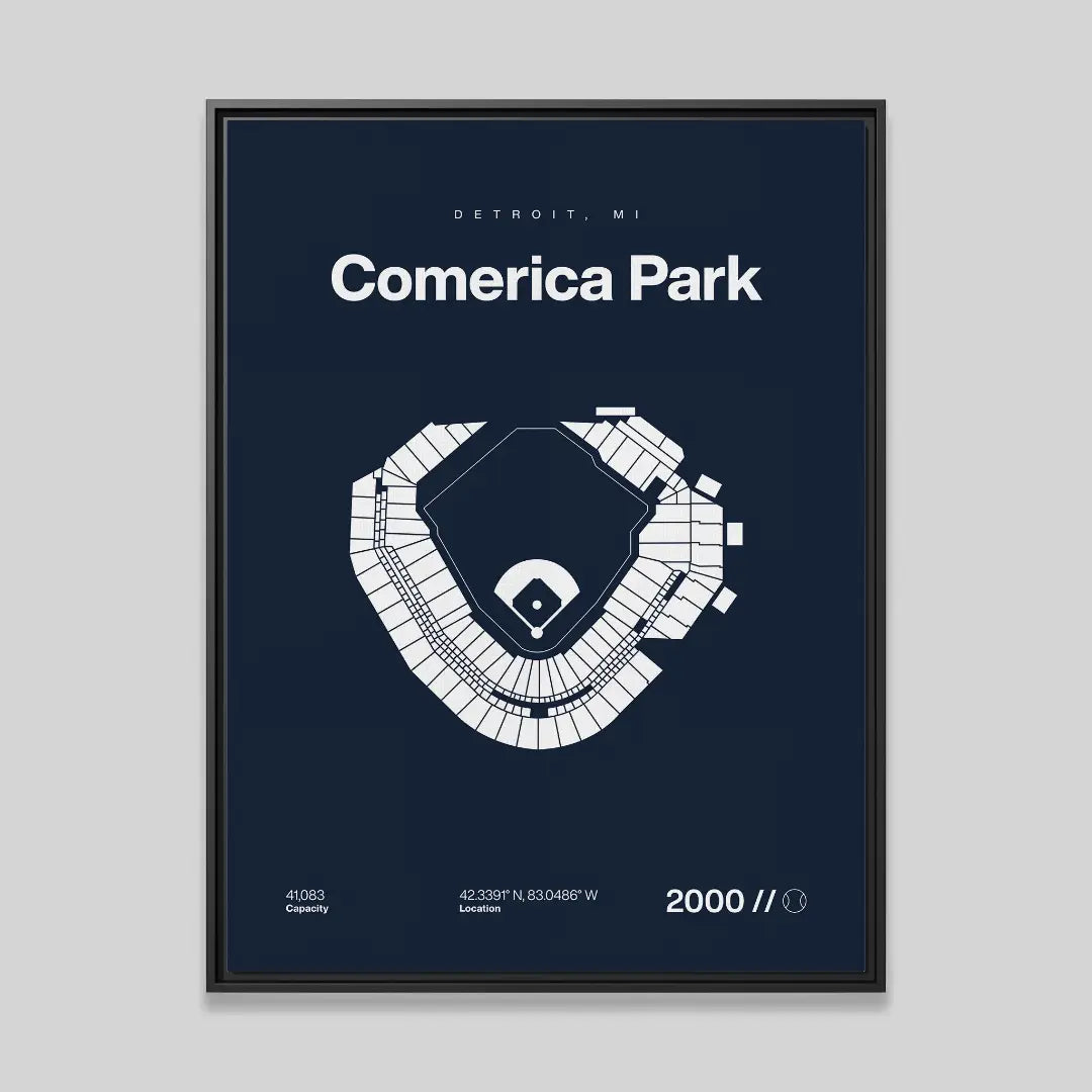 Detroit Baseball Stadium Bold