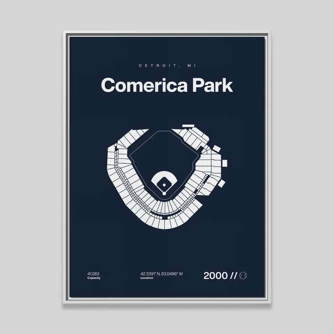 Detroit Baseball Stadium Bold