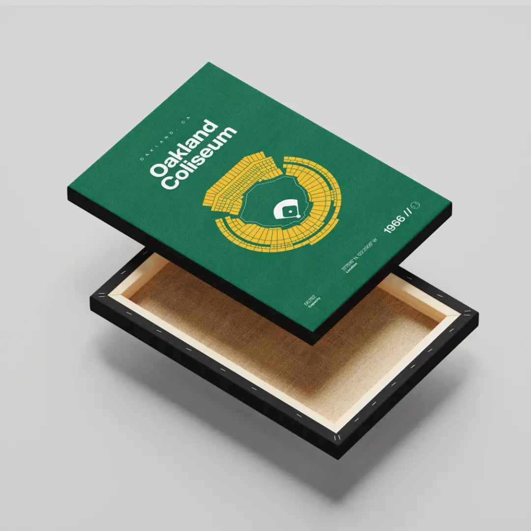 Oakland Retro Baseball Stadium Bold