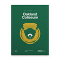 Oakland Retro Baseball Stadium Bold