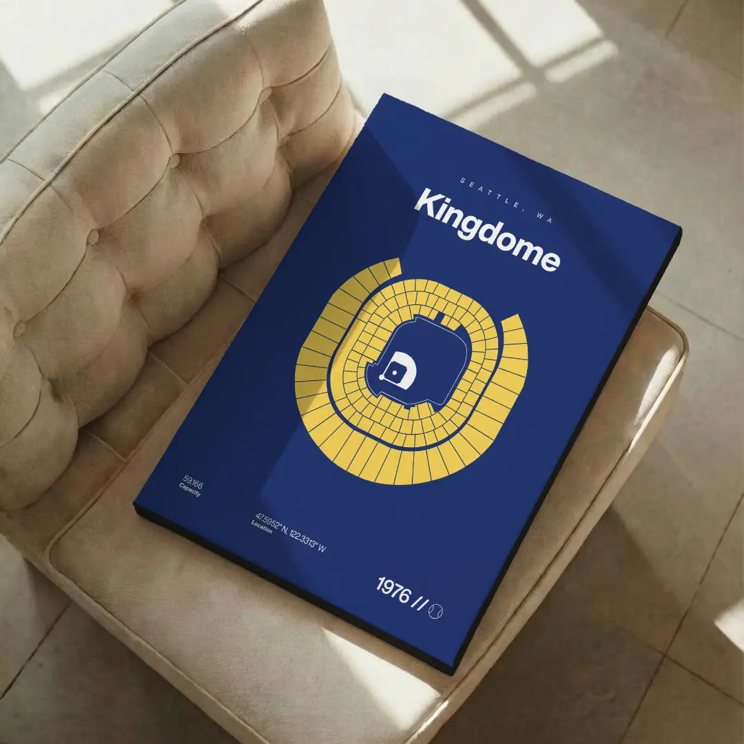 Seattle Retro Baseball Stadium Bold