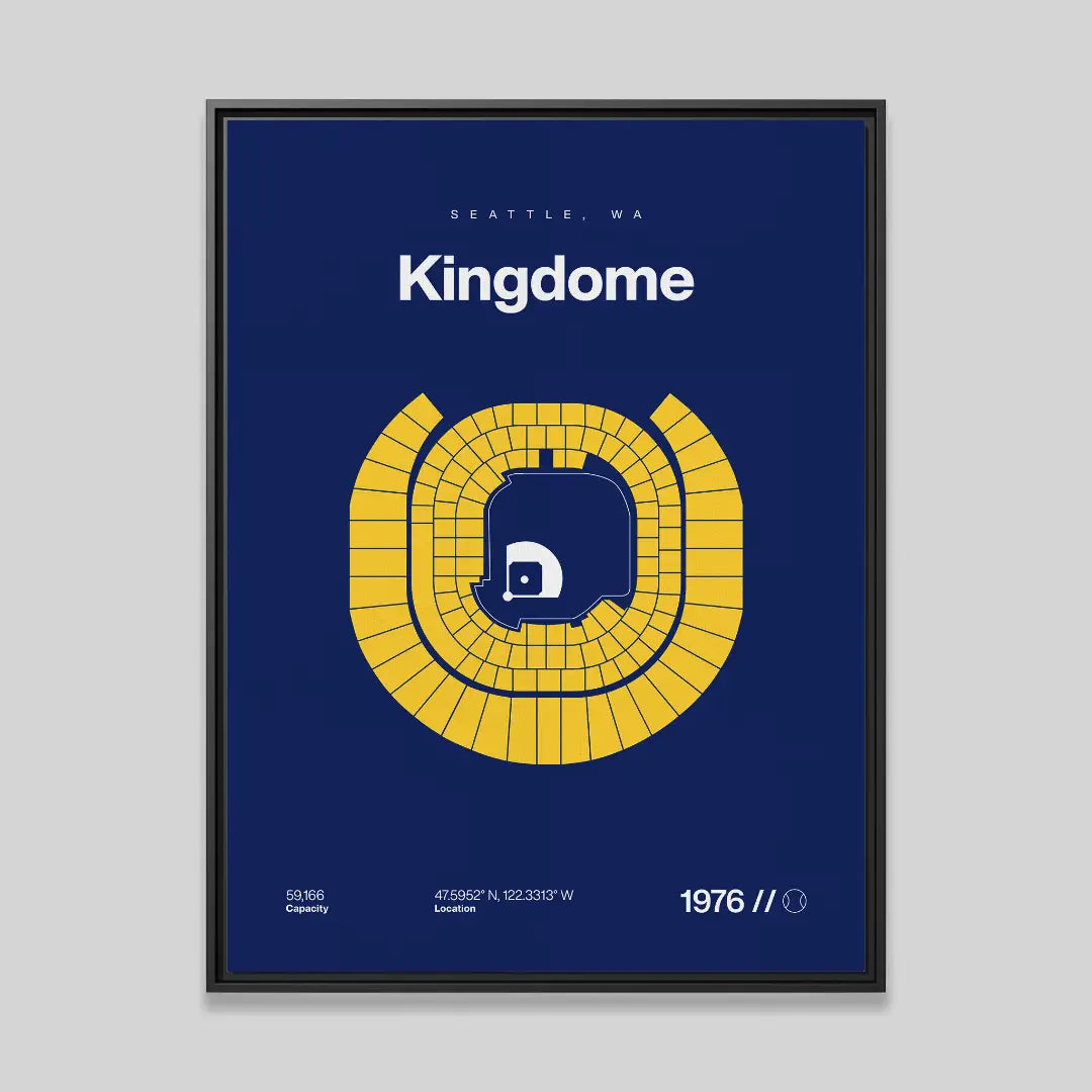 Seattle Retro Baseball Stadium Bold