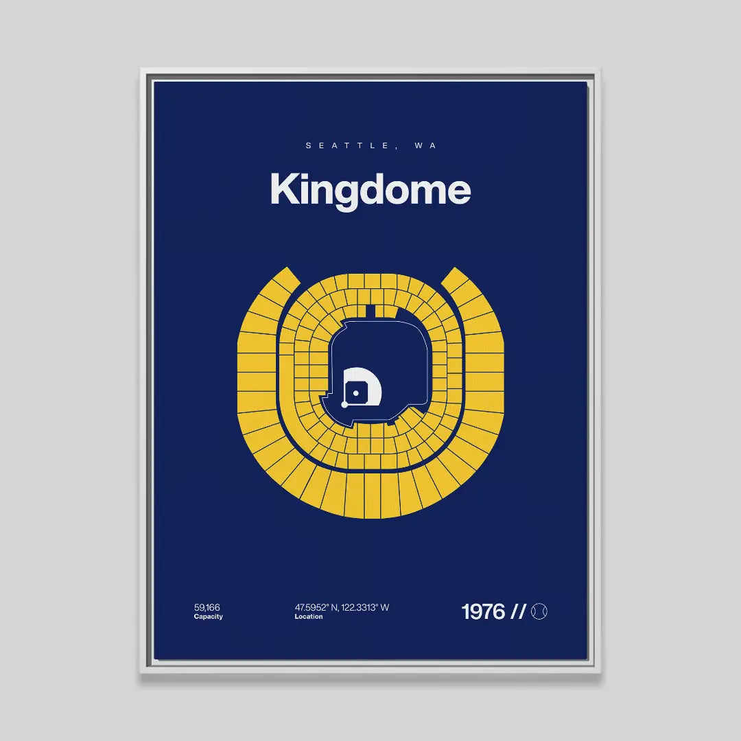 Seattle Retro Baseball Stadium Bold