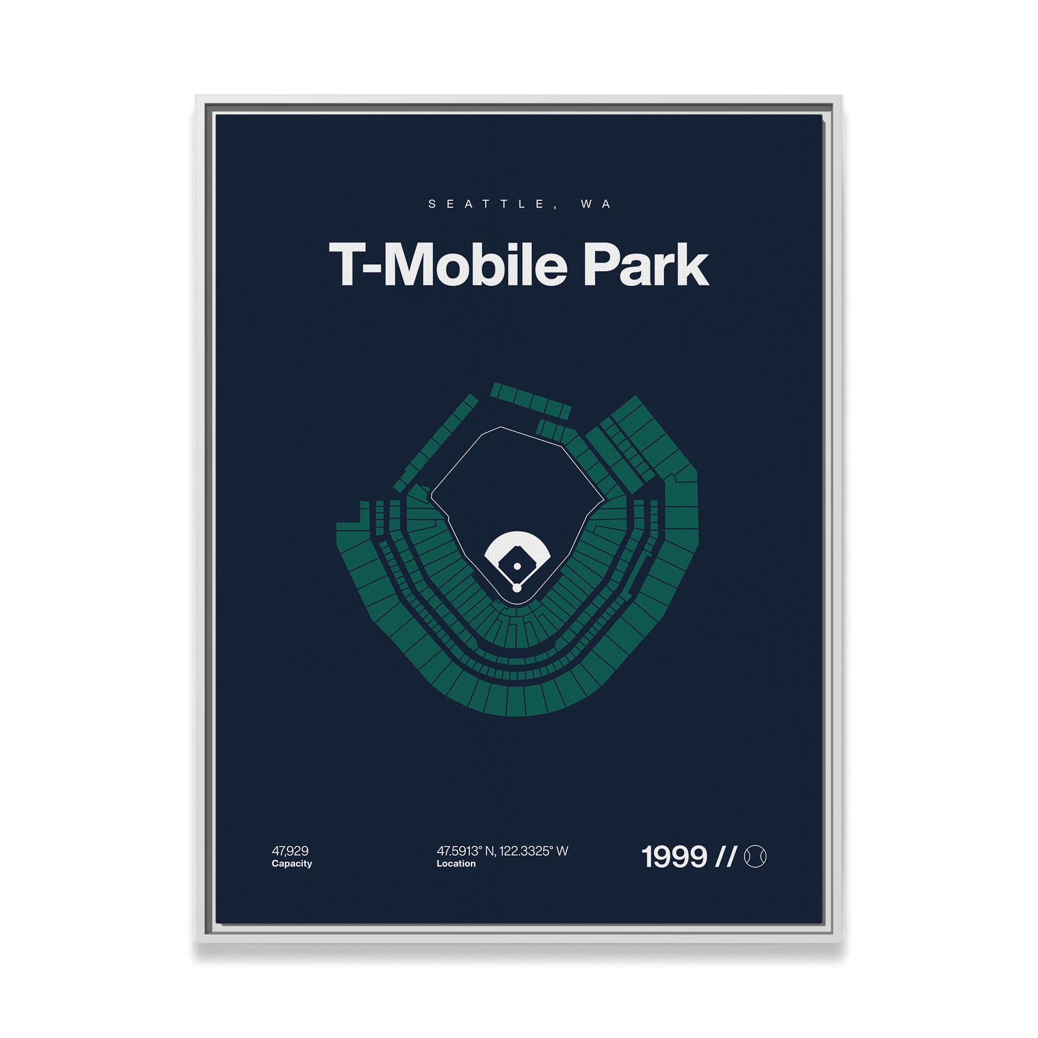 Seattle Baseball Stadium Bold