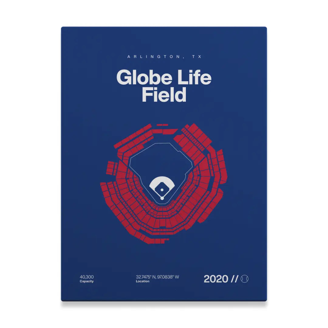 Texas Baseball Stadium Bold