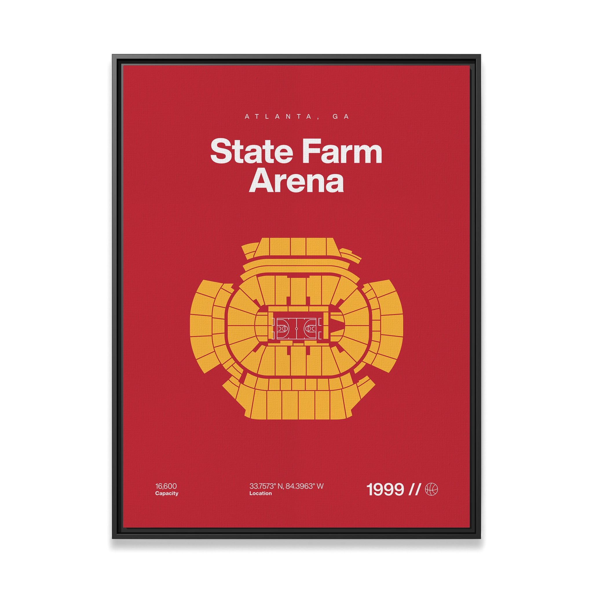 Atlanta Basketball Arena Bold