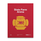 Atlanta Basketball Arena Bold