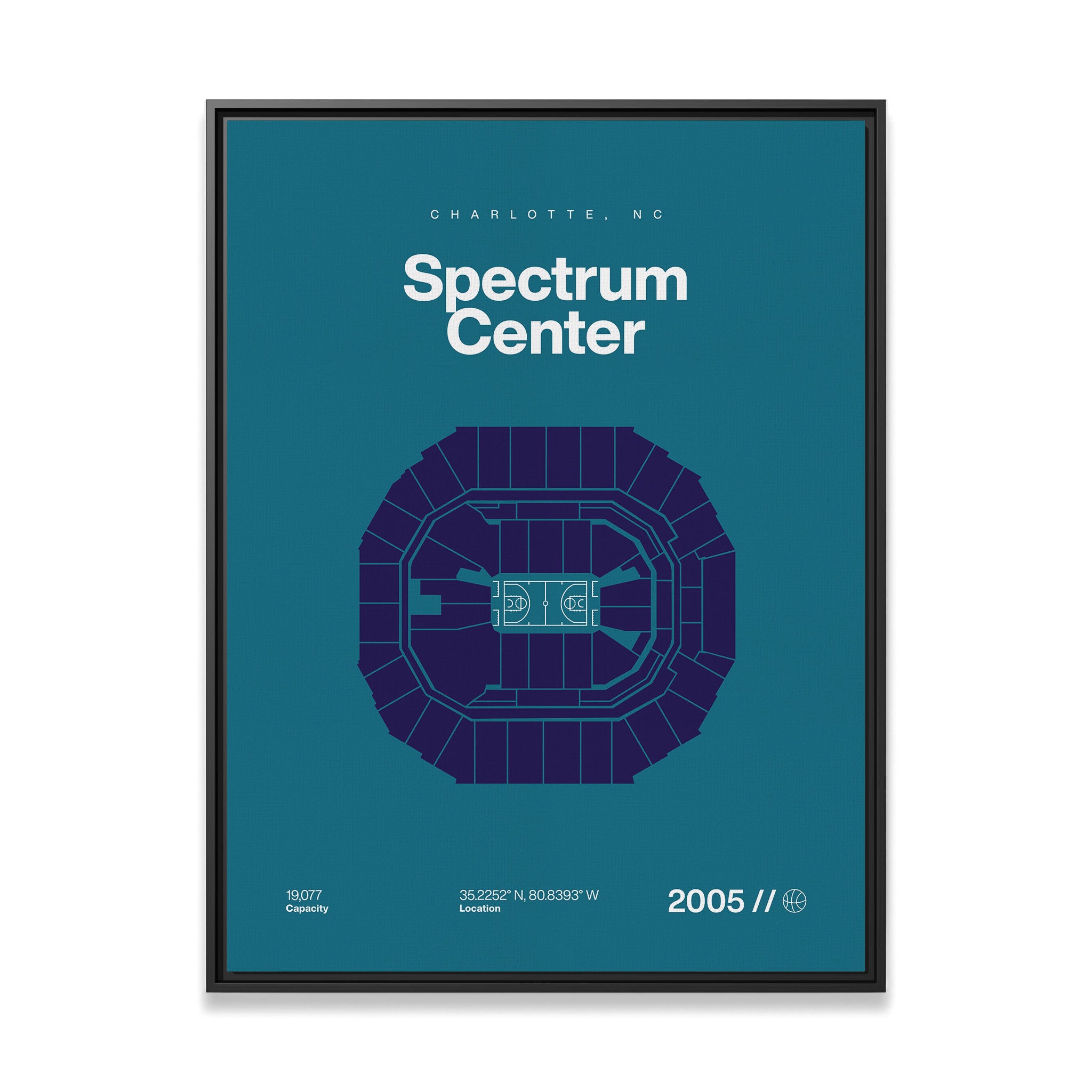 Charlotte Basketball Arena Bold