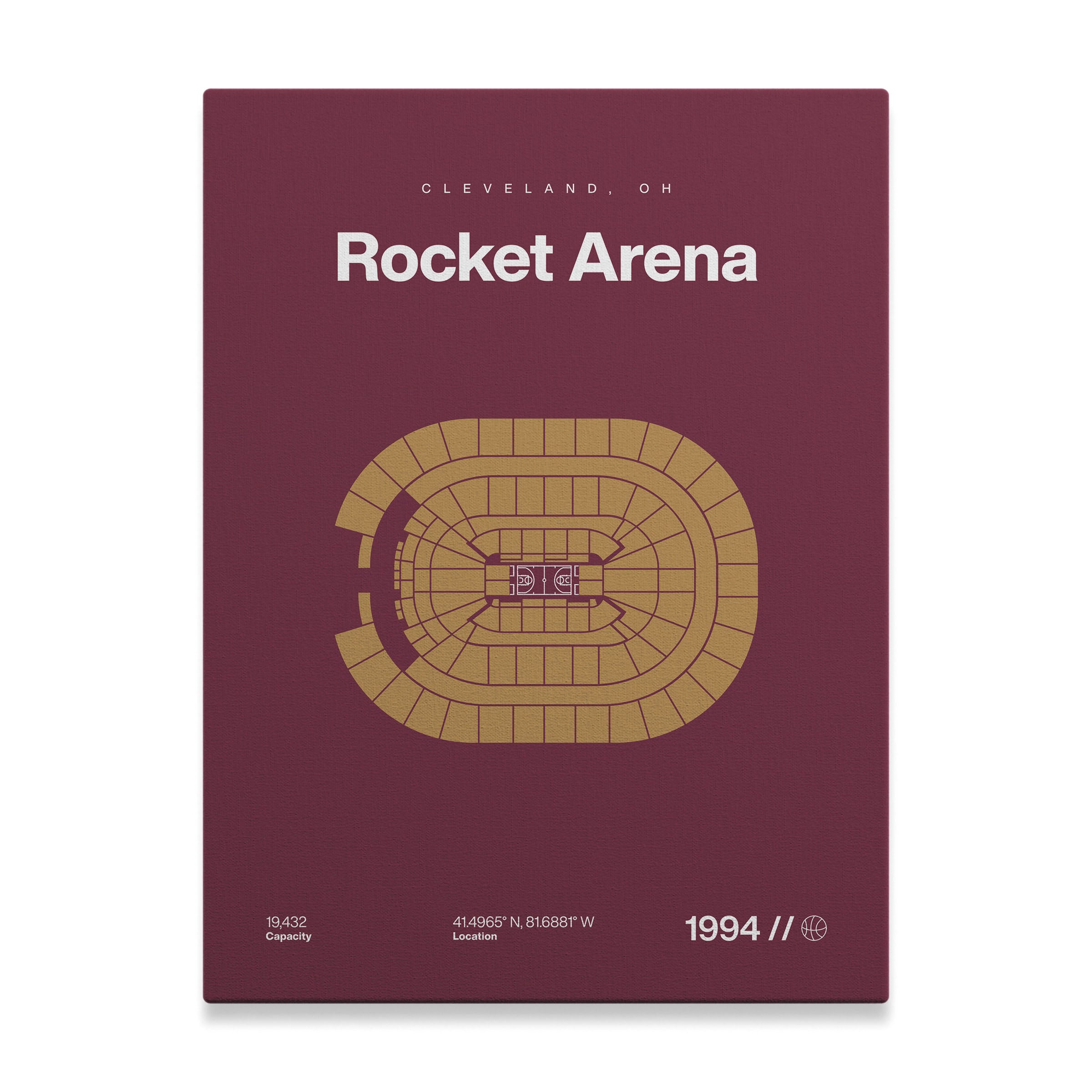 Cleveland Basketball Arena Bold