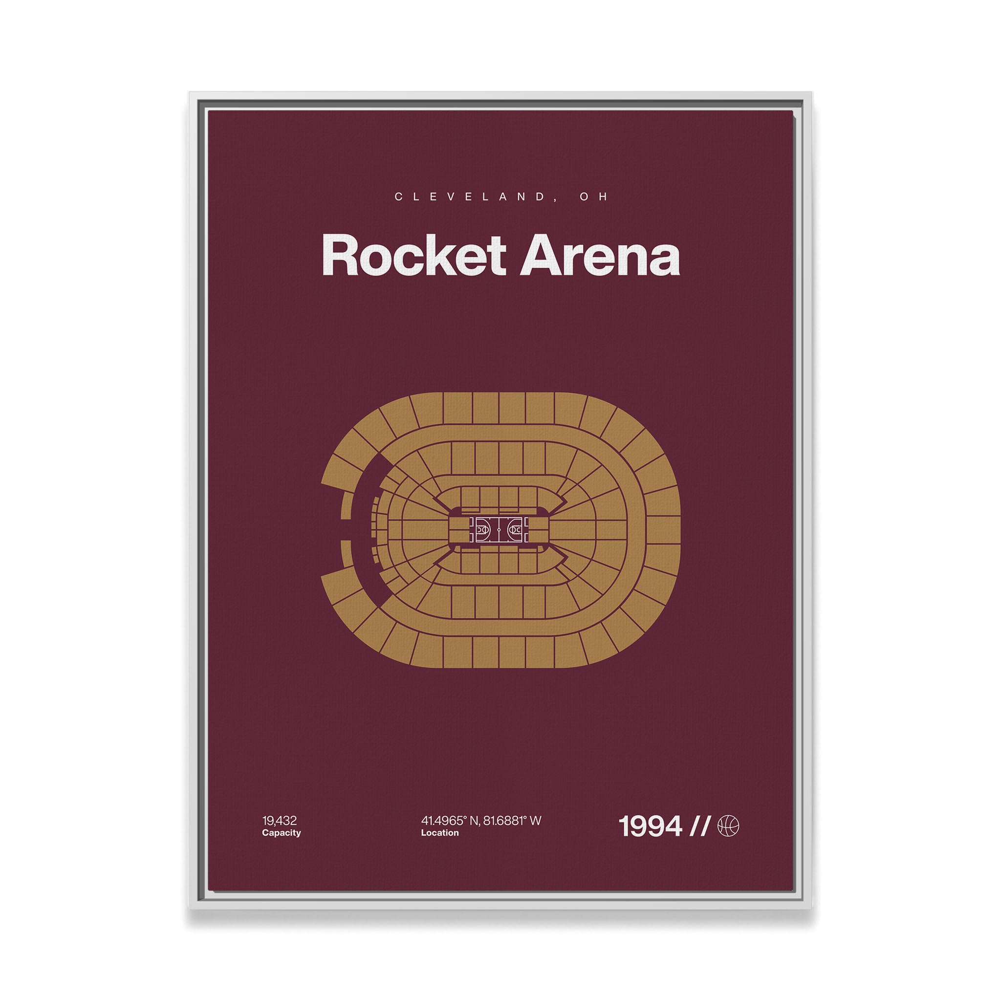 Cleveland Basketball Arena Bold