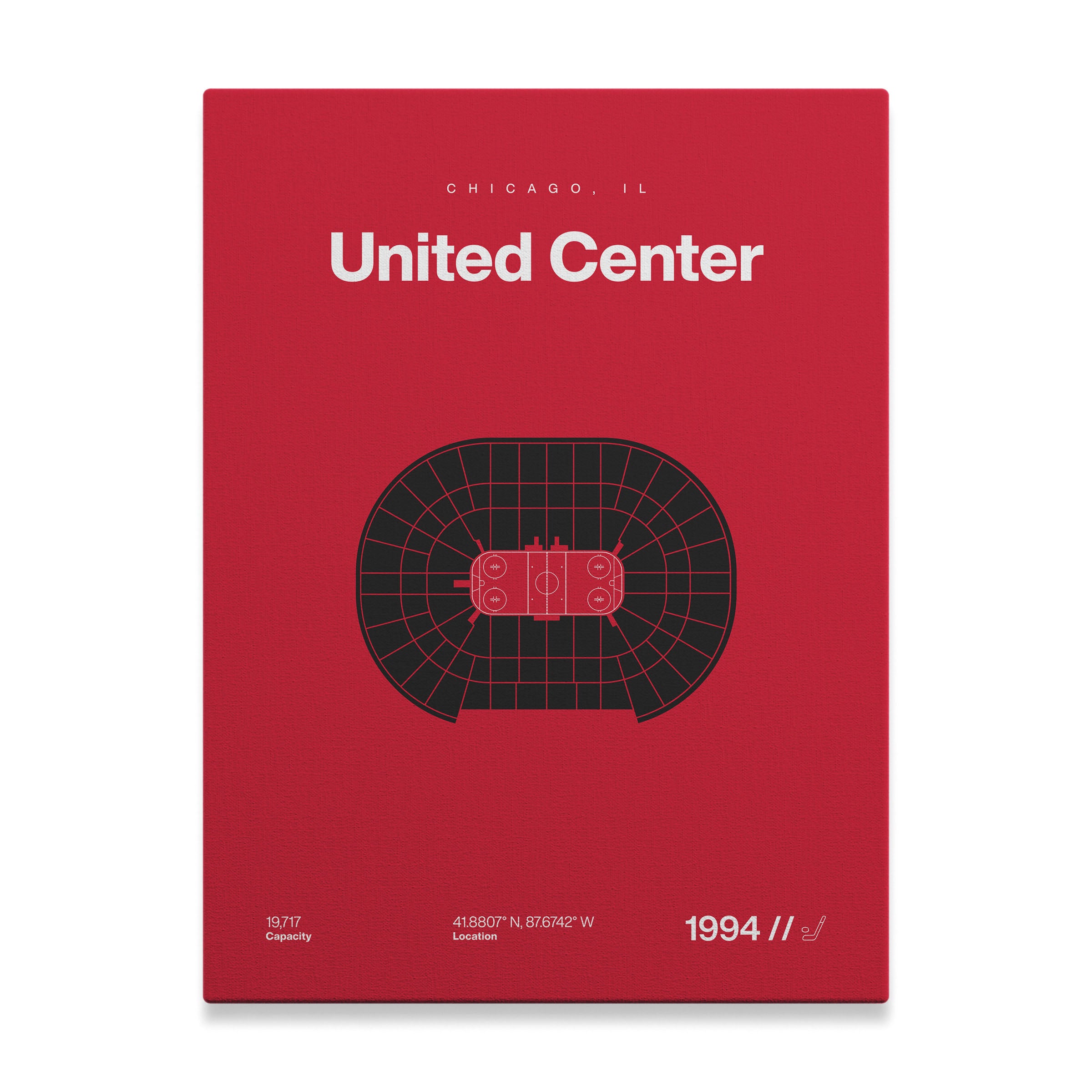 Chicago Hockey Arena Bold